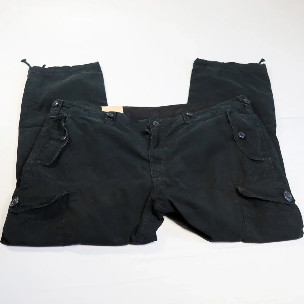 Polo Ralph Lauren Military Cargo Pants 46Bx32 Black Combat Trousers OG 107 GS